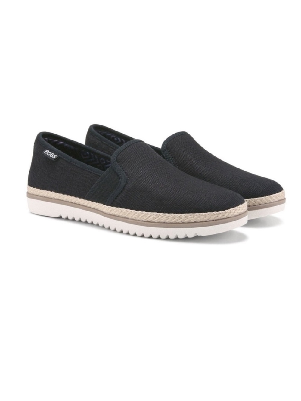 BOBS by Skechers Bobs Black Flexpadrille Flat Loafer Slip On Size 7.5